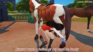 Asian girl being penetrated with both holes - sims 4 - 3D animation